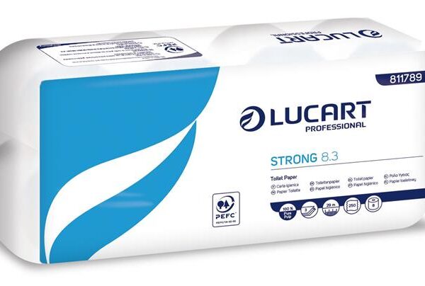 Toalettpapír 3 rétegű kistekercses 8 tekercses LUCART  Strong  8.3  fehér